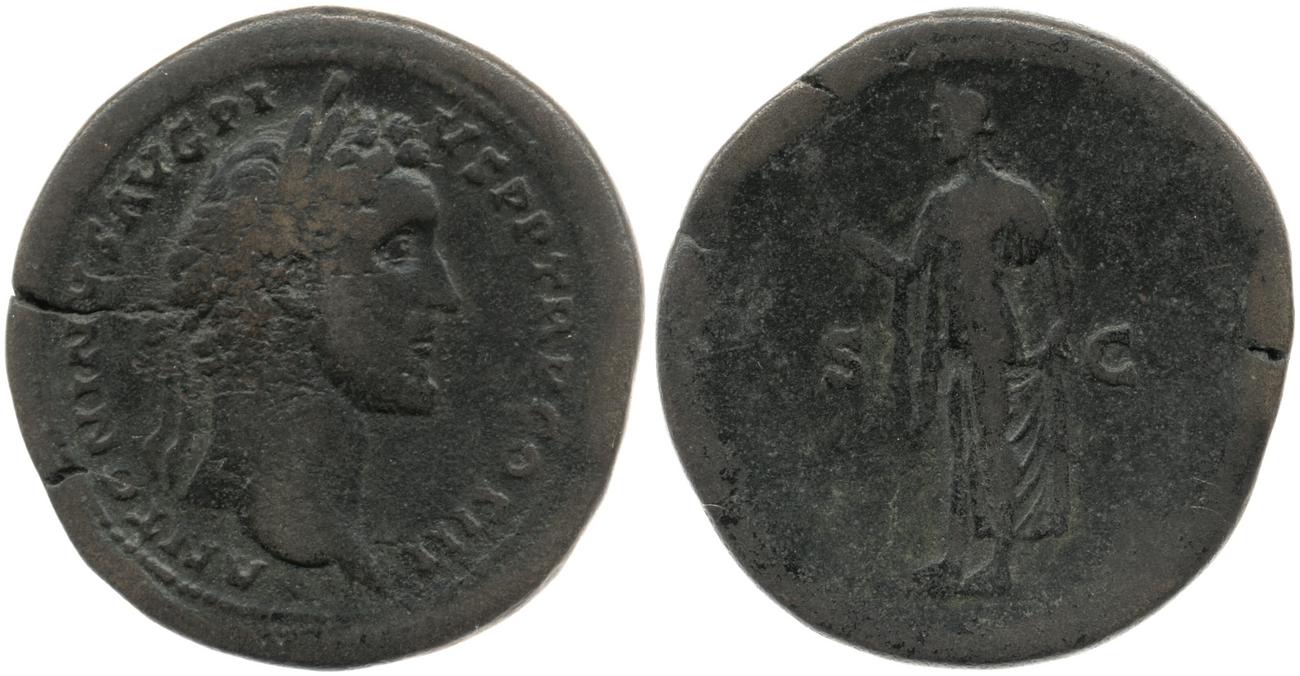 RIC III Antoninus Pius 626, аверс, bm