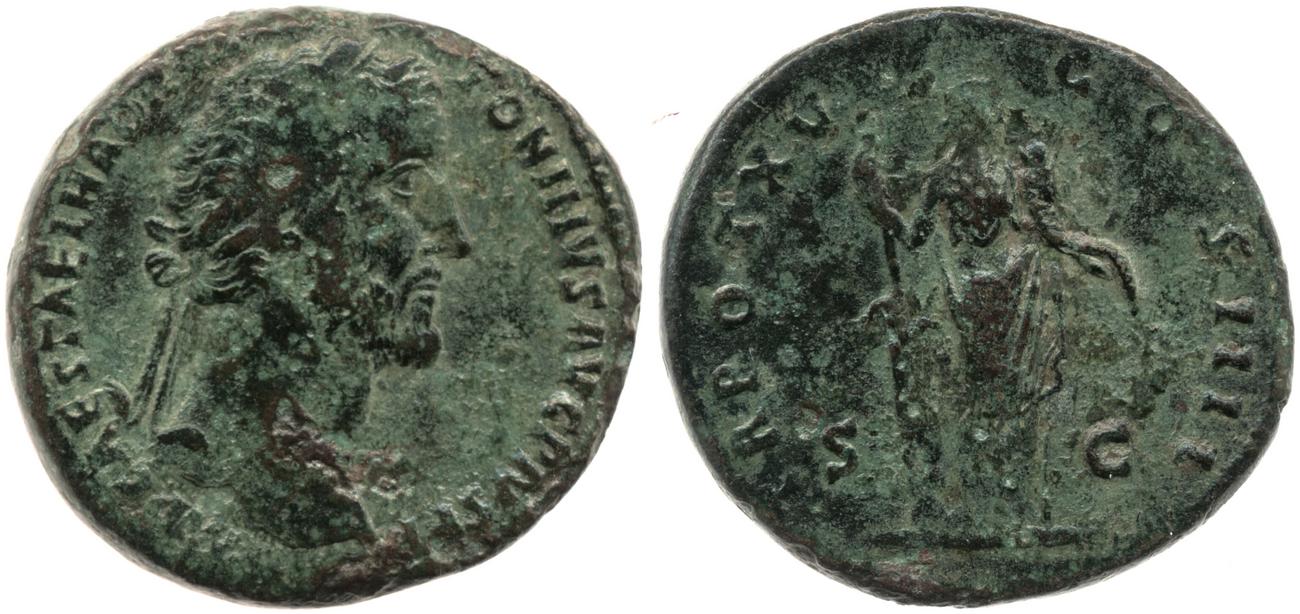 RIC III Antoninus Pius 888, аверс, bm