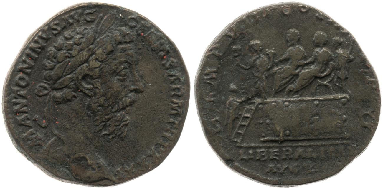 RIC III Marcus Aurelius 1208, аверс, bm