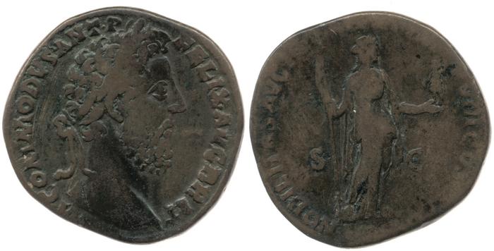 RIC III Commodus 501, реверс, bm