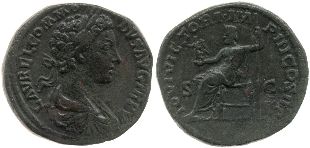 RIC III Marcus Aurelius 291, аверс, bm
