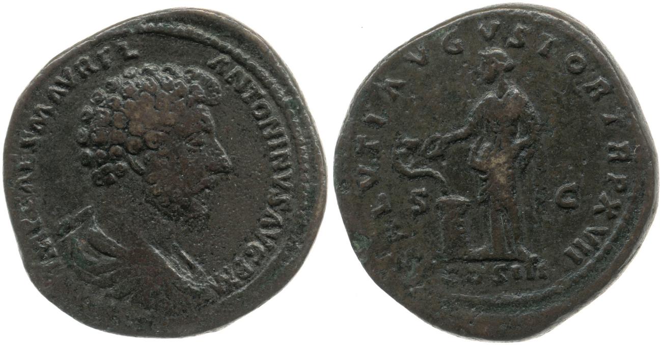 аверс RIC III Marcus Aurelius 842