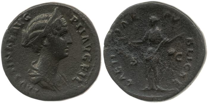 RIC III Antoninus Pius 1378C, реверс, bm