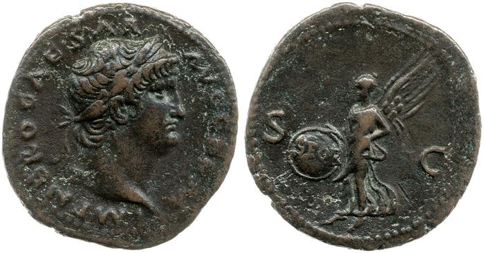 RIC I (second edition) Nero 351, реверс, bm