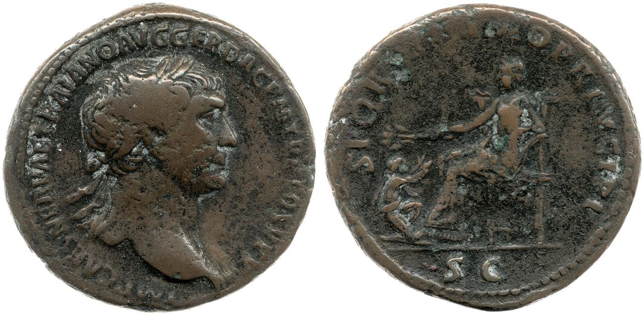 RIC II Trajan 510, аверс, bm