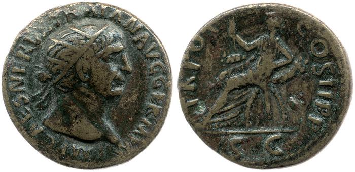 RIC II Trajan 398, реверс, bm