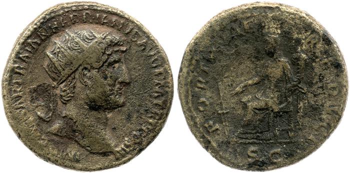 RIC II, Part 3 (second edition) Hadrian 614, реверс, bm