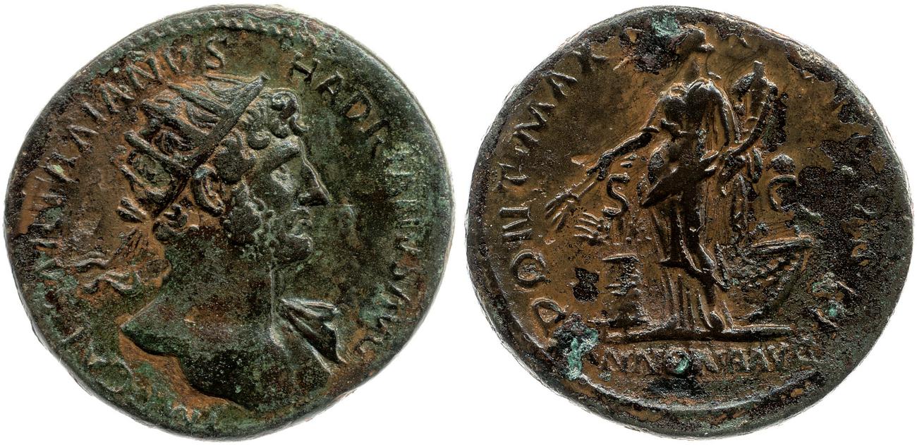 аверс RIC II, Part 3 (second edition) Hadrian 161