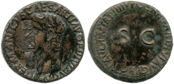 RIC I (second edition) Gaius/Caligula 50, реверс, bm