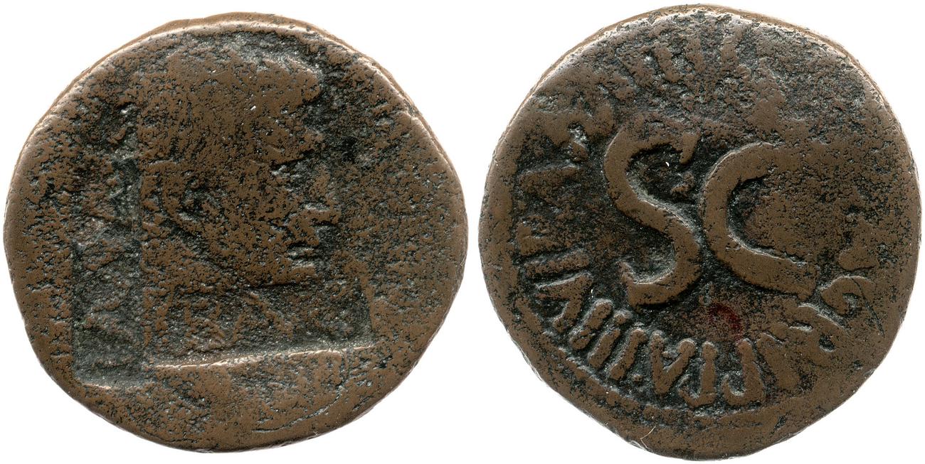 RIC I (second edition) Augustus 427, аверс, bm
