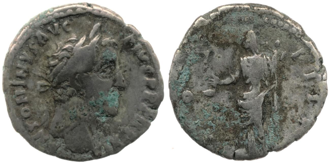 RIC III Antoninus Pius 203, аверс, bm