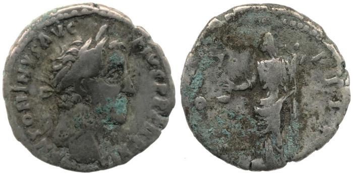 RIC III Antoninus Pius 203, реверс, bm