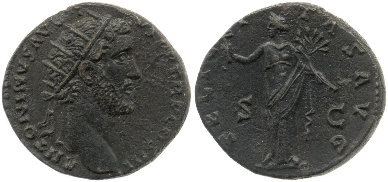 RIC III Antoninus Pius 658, аверс, bm