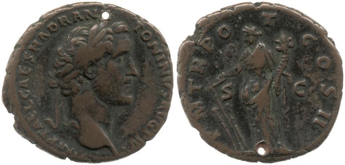реверс RIC III Antoninus Pius 533B