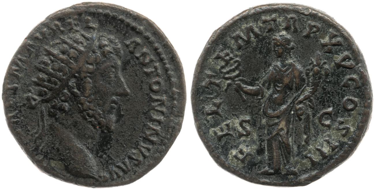 аверс RIC III Marcus Aurelius 805