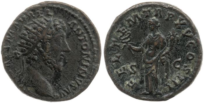 реверс RIC III Marcus Aurelius 805