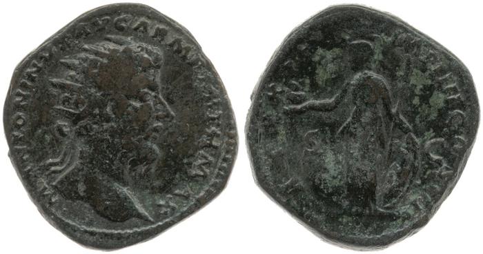 реверс RIC III Marcus Aurelius 954