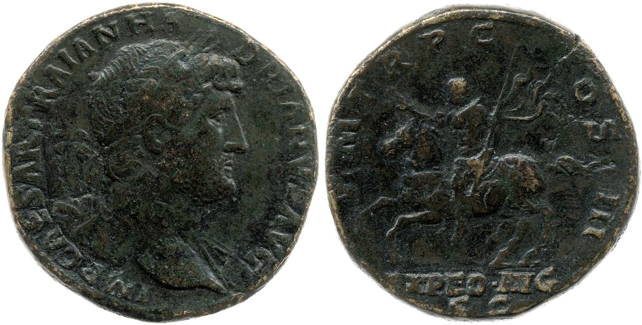 аверс RIC II, Part 3 (second edition) Hadrian 640