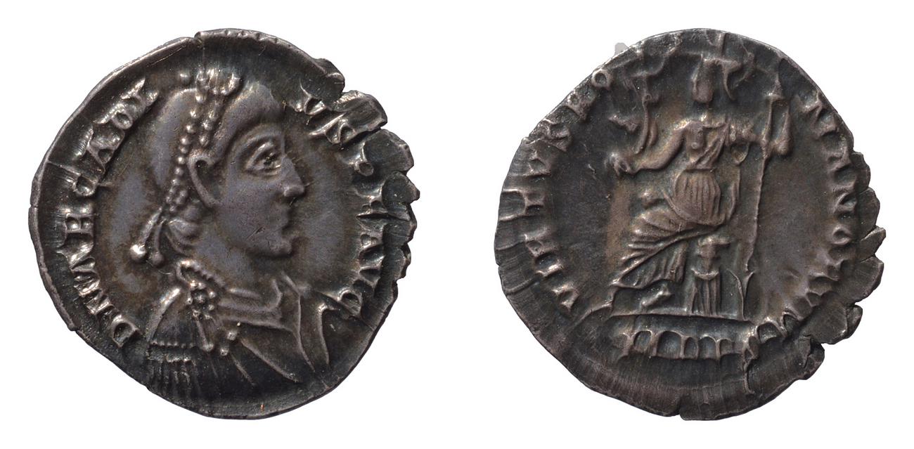 RIC IX Mediolanum 32B, аверс, bm
