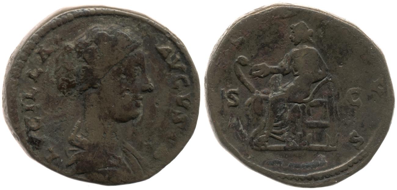 аверс RIC III Marcus Aurelius 1760
