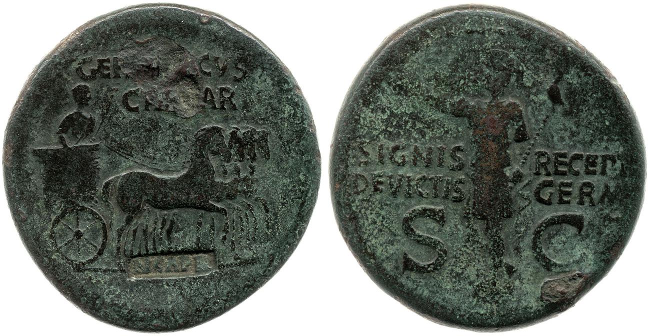 RIC I (second edition) Gaius/Caligula 57, аверс, bm