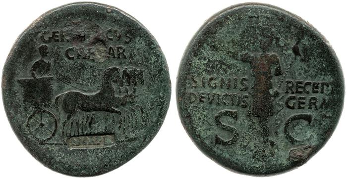 RIC I (second edition) Gaius/Caligula 57, реверс, bm