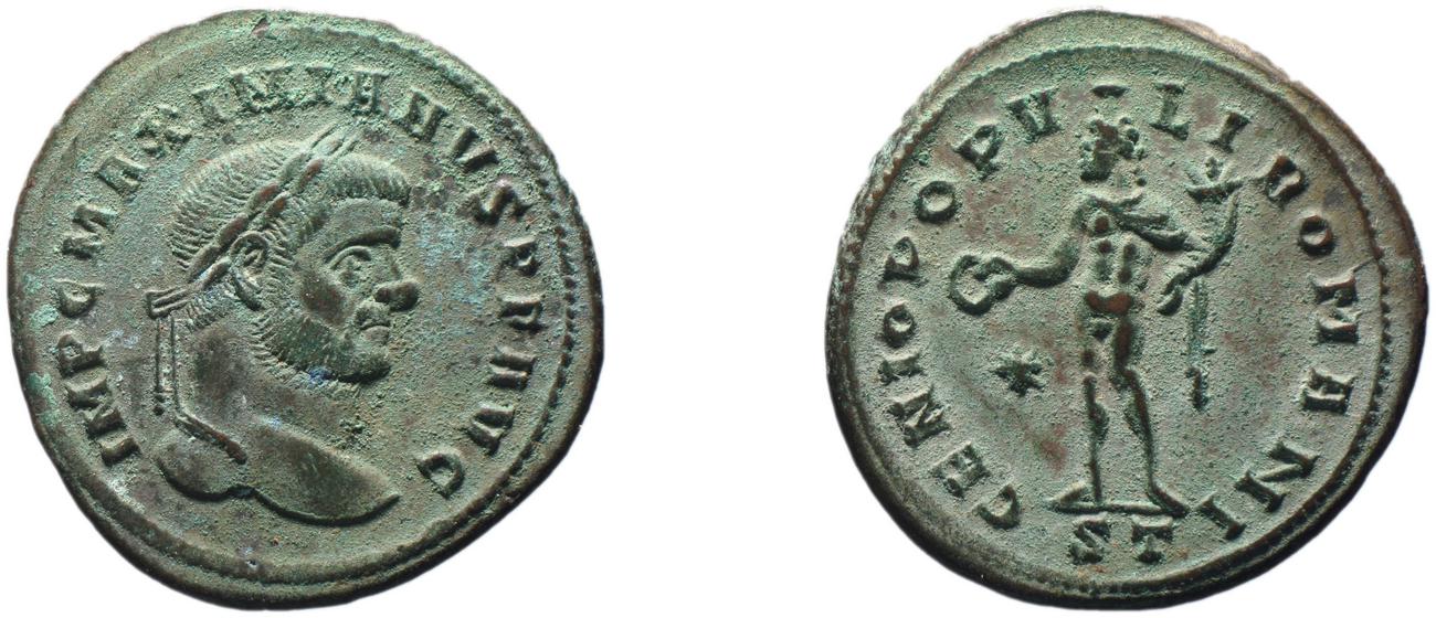 RIC VI Ticinum 31b, аверс, bm