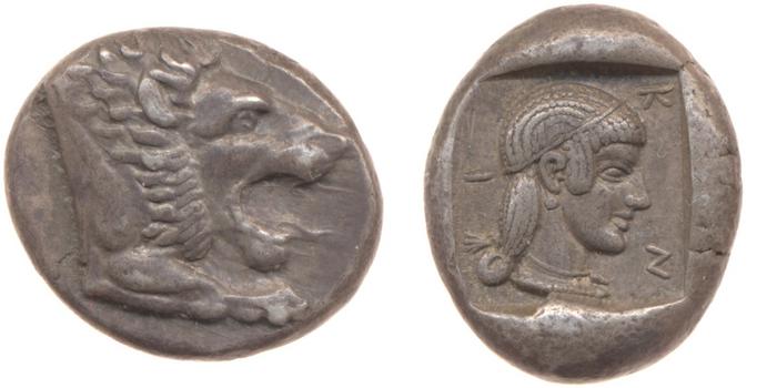 Cnidus Cahn 1970 Series IV, реверс, bm