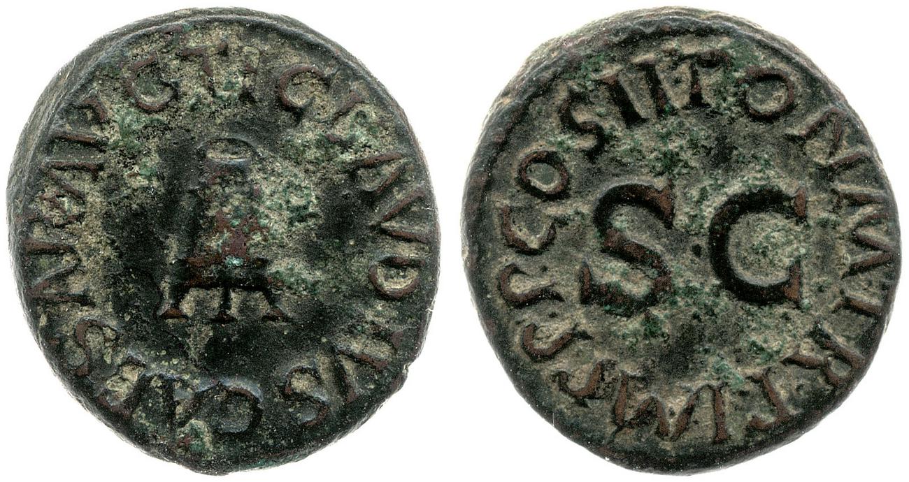 RIC I (second edition) Claudius 90, аверс, bm