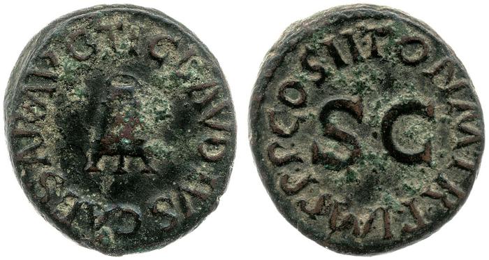 RIC I (second edition) Claudius 90, реверс, bm