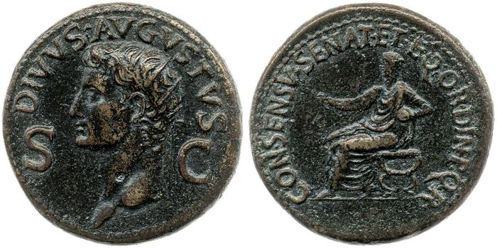 RIC I (second edition) Gaius/Caligula 56, реверс, bm