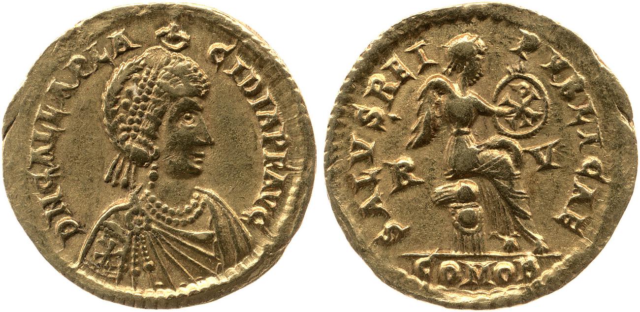 RIC X Honorius 1333, аверс, bm