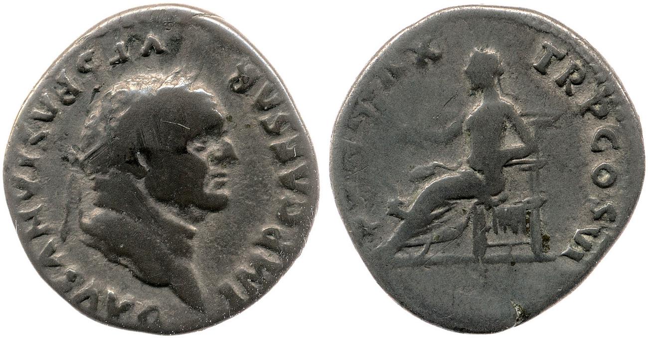 RIC II, Part 1 (second edition) Vespasian 772, аверс, bm