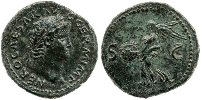 RIC I (second edition) Nero 312, реверс, bm