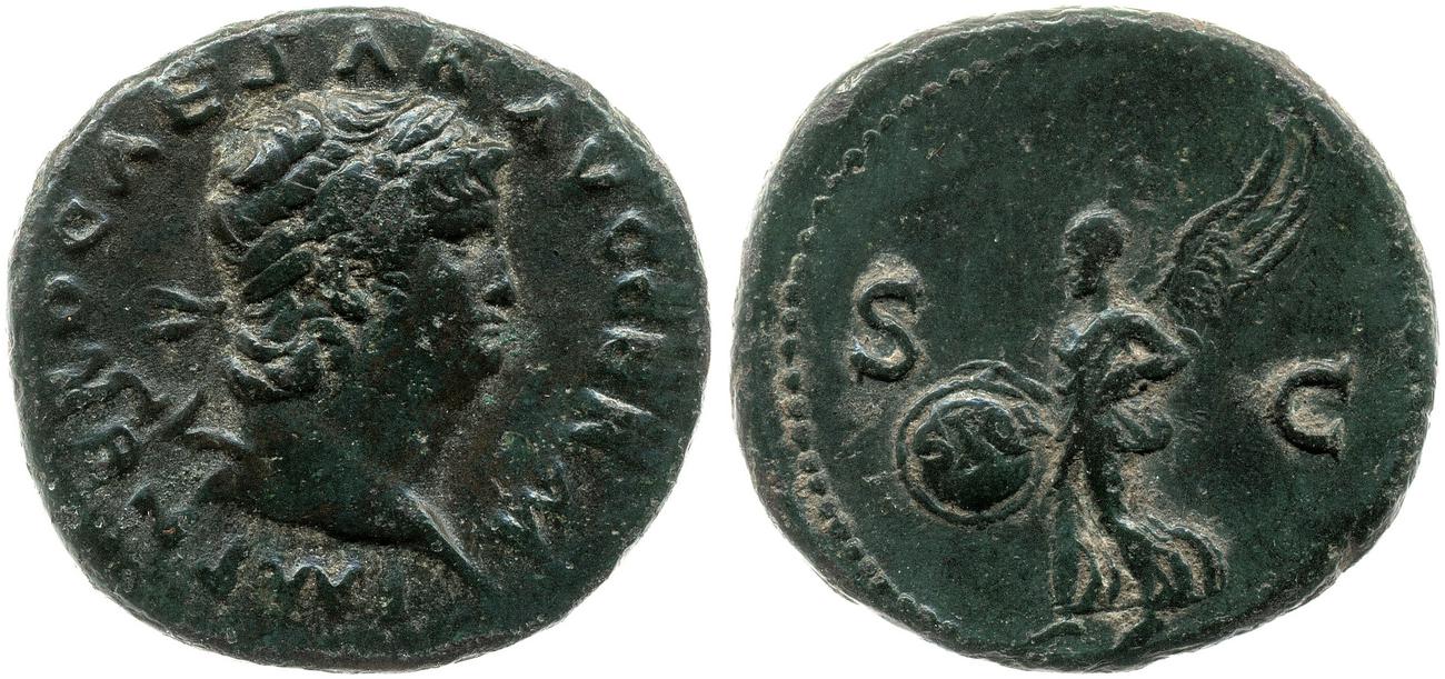 RIC I (second edition) Nero 351, аверс, bm