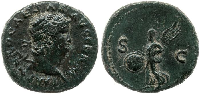 RIC I (second edition) Nero 351, реверс, bm