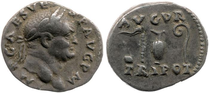 RIC II, Part 1 (second edition) Vespasian 43, реверс, bm