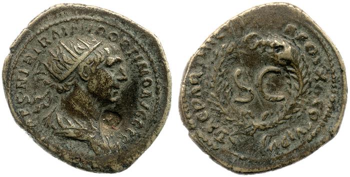 RIC II Trajan 650, реверс, bm