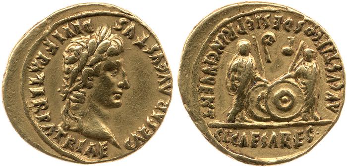 RIC I (second edition) Augustus 209, реверс, bm