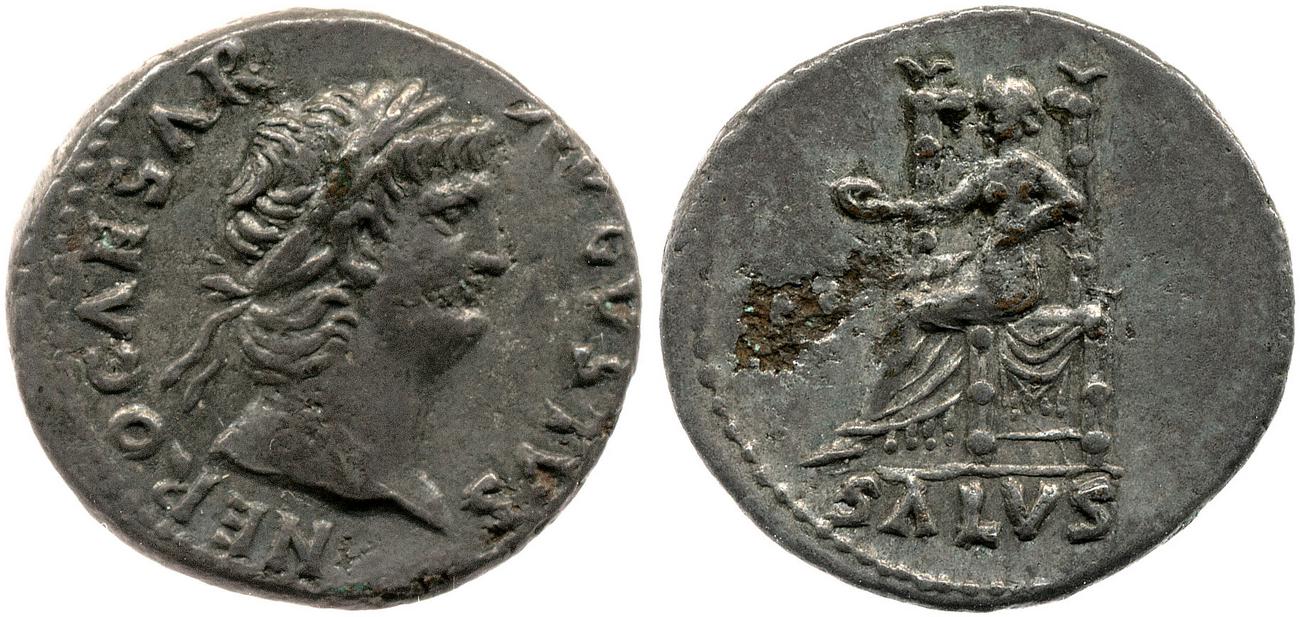 RIC I (second edition) Nero 60, аверс, bm