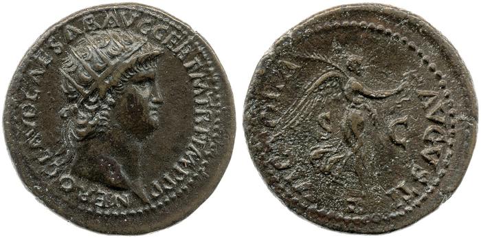 RIC I (second edition) Nero 202, реверс, bm