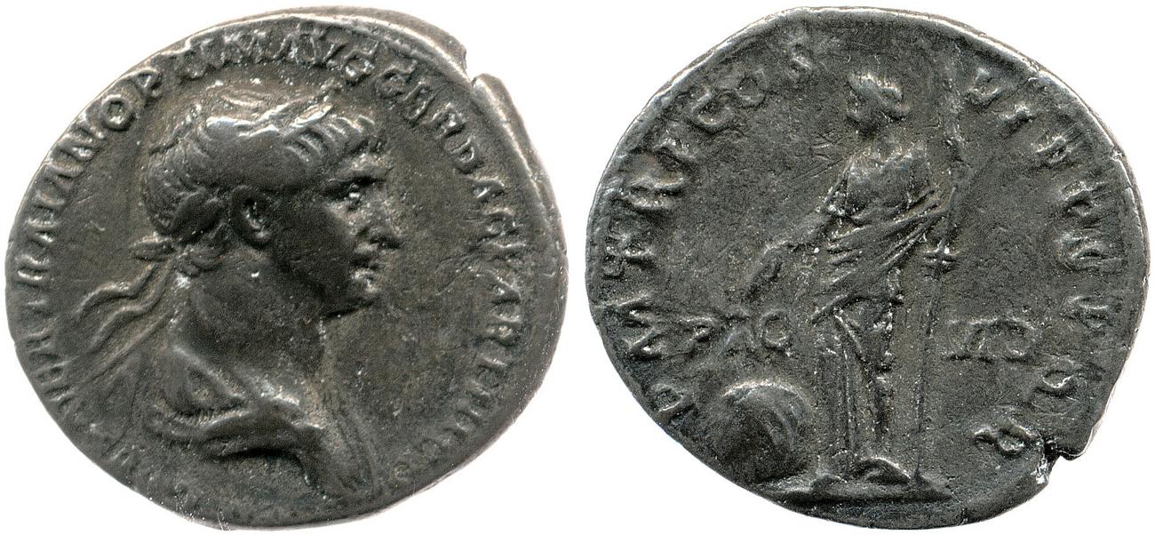 RIC II Trajan 364, аверс, bm