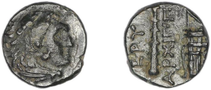 Erythrae Kinns 1980 Period III.1, AE 5, реверс, bm