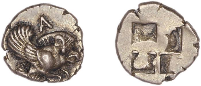 реверс Clazomenae Dengate 1967 IJ diobols