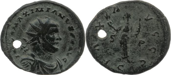 reverse RIC V Carausius issuing for Diocletian/Maximian 42