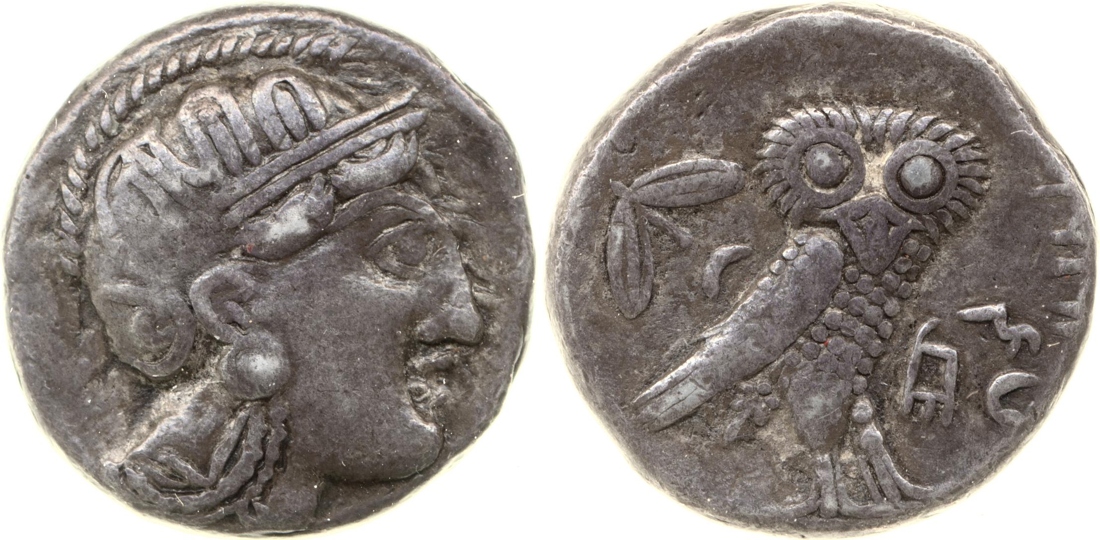 Mazaces Egypt van Alfen 2002 VI Athenian imitations, аверс, bm