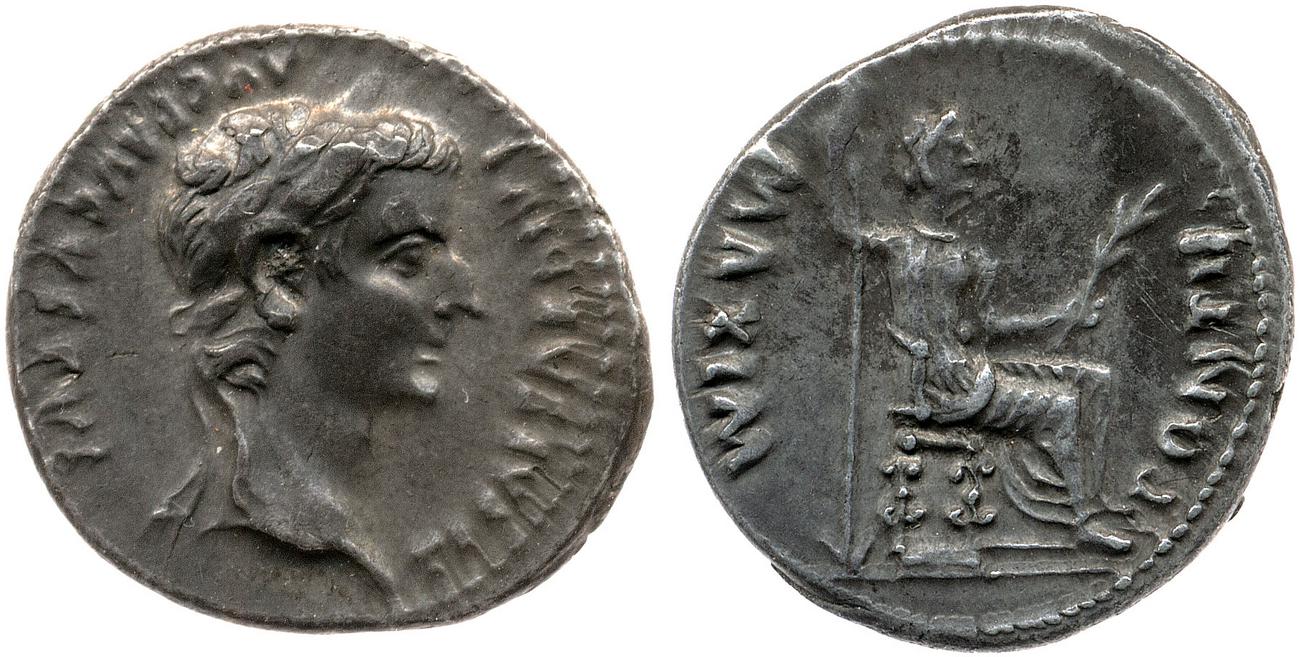 RIC I (second edition) Tiberius 28, аверс, bm