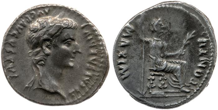 RIC I (second edition) Tiberius 28, реверс, bm