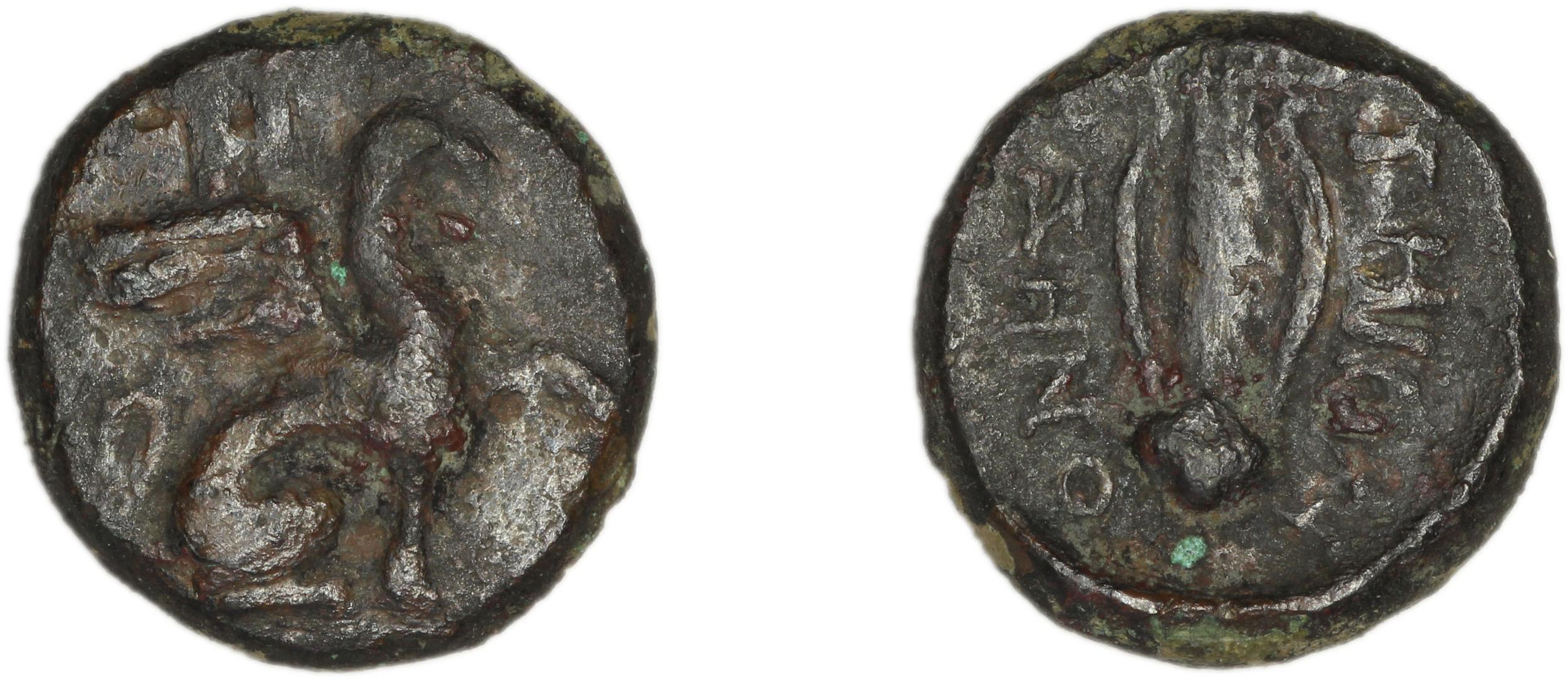 аверс Teos Kinns 1980 Period II, AE 7
