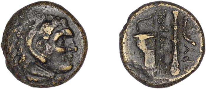Erythrae Kinns 1980 Period III.1, AE 5, реверс, bm